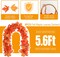 6 Pack Fall Decor - Maple Leaf Garland, Autumn Leaves Hanging Vine for Porch, Mantle, Fireplace, Front Door
